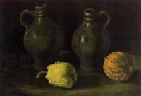 Gogh, Vincent van - Still Life with Two Jars and Two Pumpkins